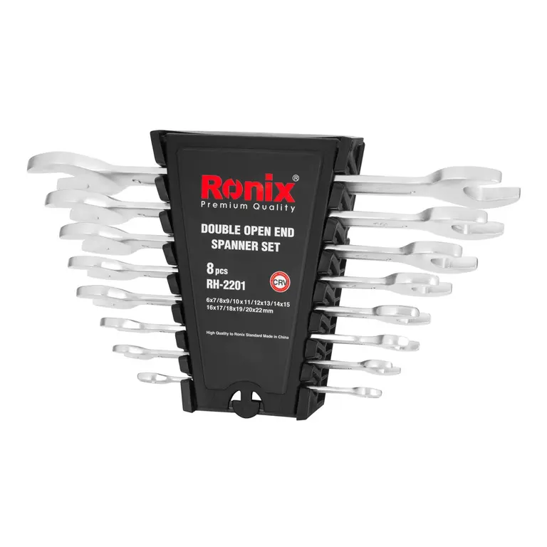 مجموعه ۸ عددی آچار دو سر تخت Ronix مدل RH-2201